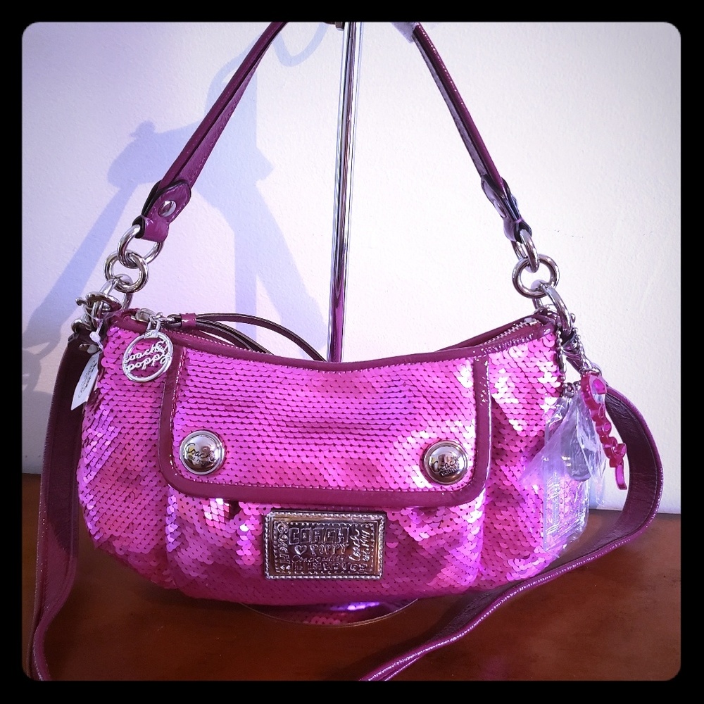 Coach sequin poppy handbag/crossbody 16482